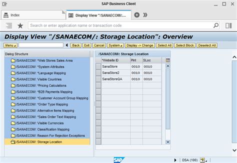 sap storage location table.